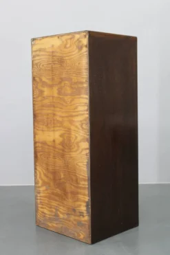 Bureau à tambour en bois des années 1950