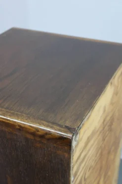 Bureau à tambour en bois des années 1950