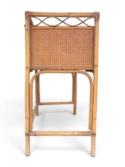 Bureau vintage Angraves of Leicester en cannage et bambou