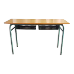 Bureau vintage à 2 casiers metal