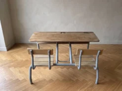 Bureau vintage double écolier
