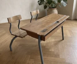 Bureau vintage double écolier
