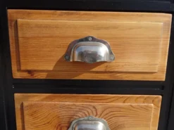 Bureau vintage en pin, restauré