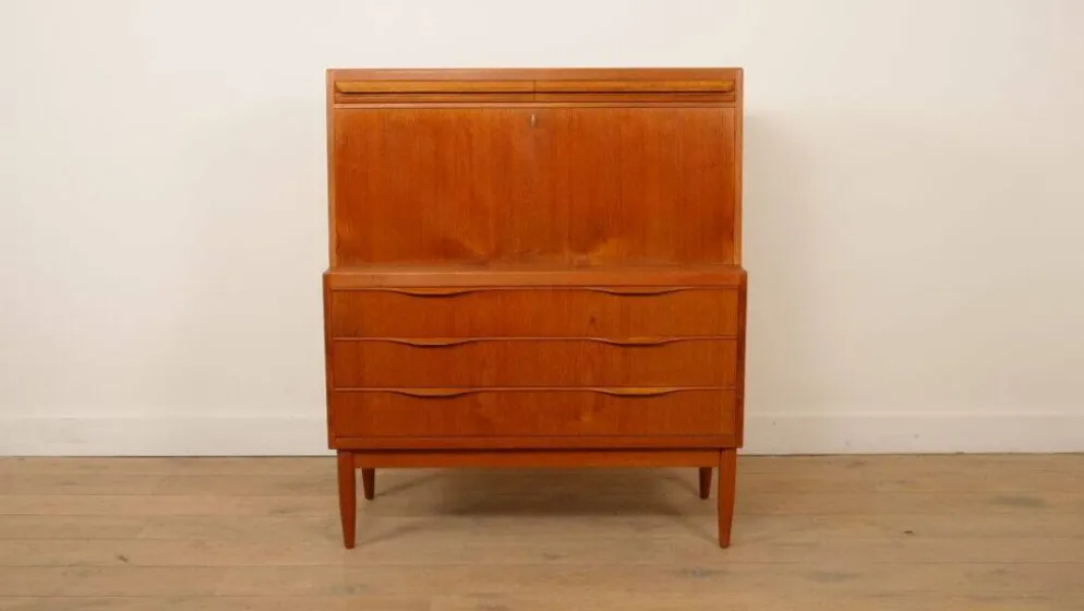 Bureau vintage en teck, Erling Torvits