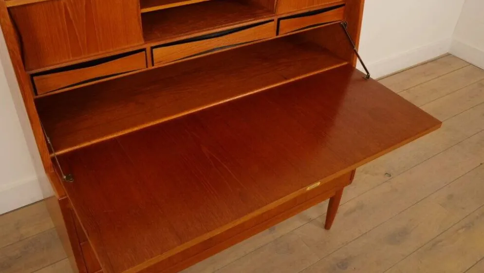Bureau vintage en teck, Erling Torvits