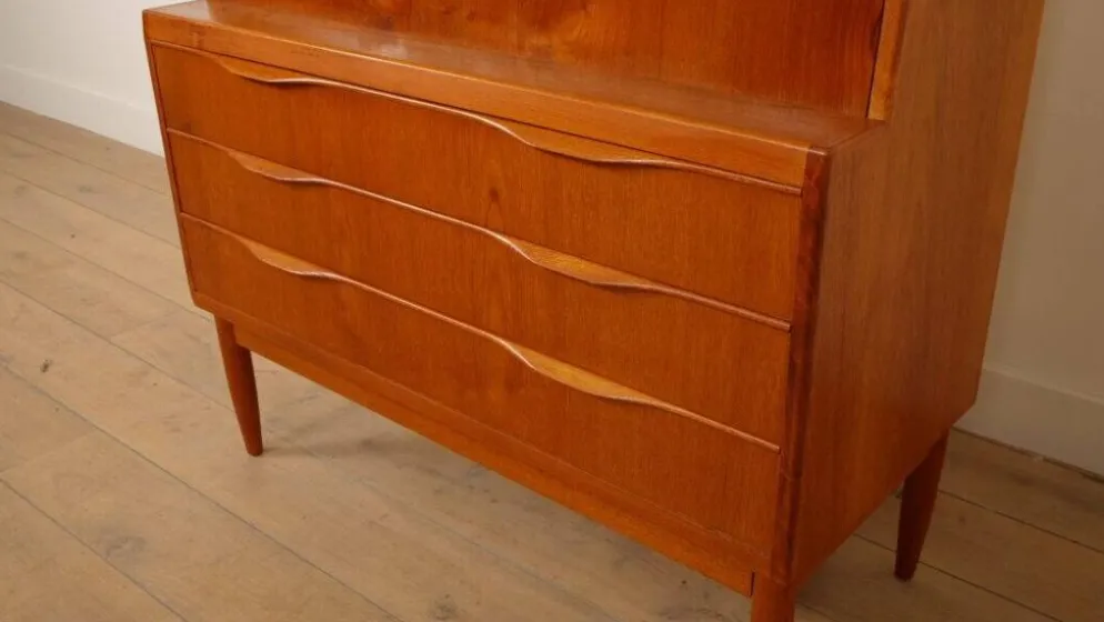Bureau vintage en teck, Erling Torvits