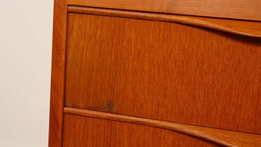 Bureau vintage en teck, Erling Torvits