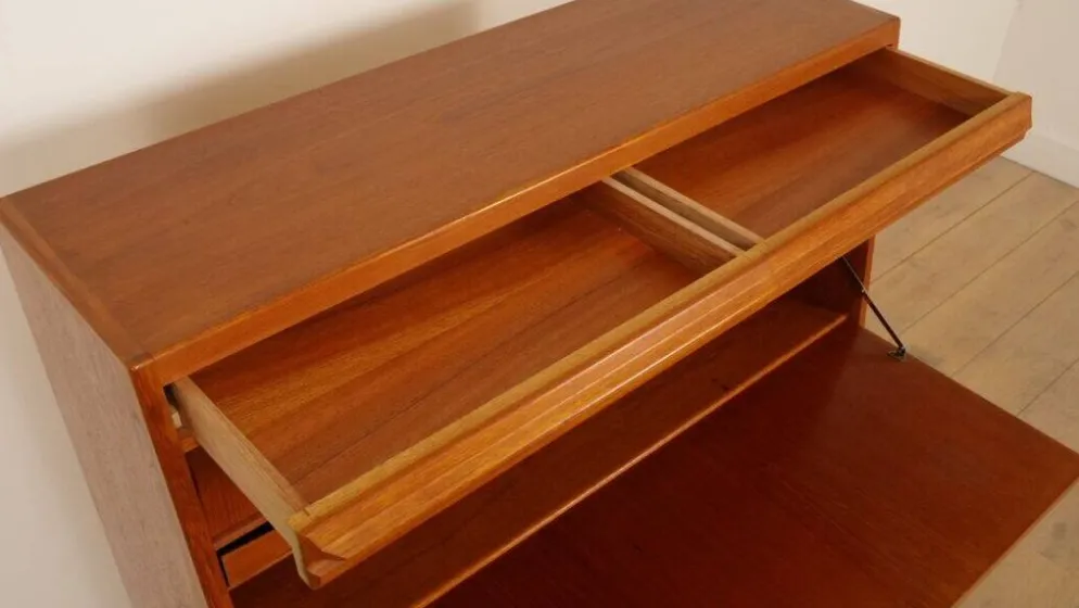 Bureau vintage en teck, Erling Torvits
