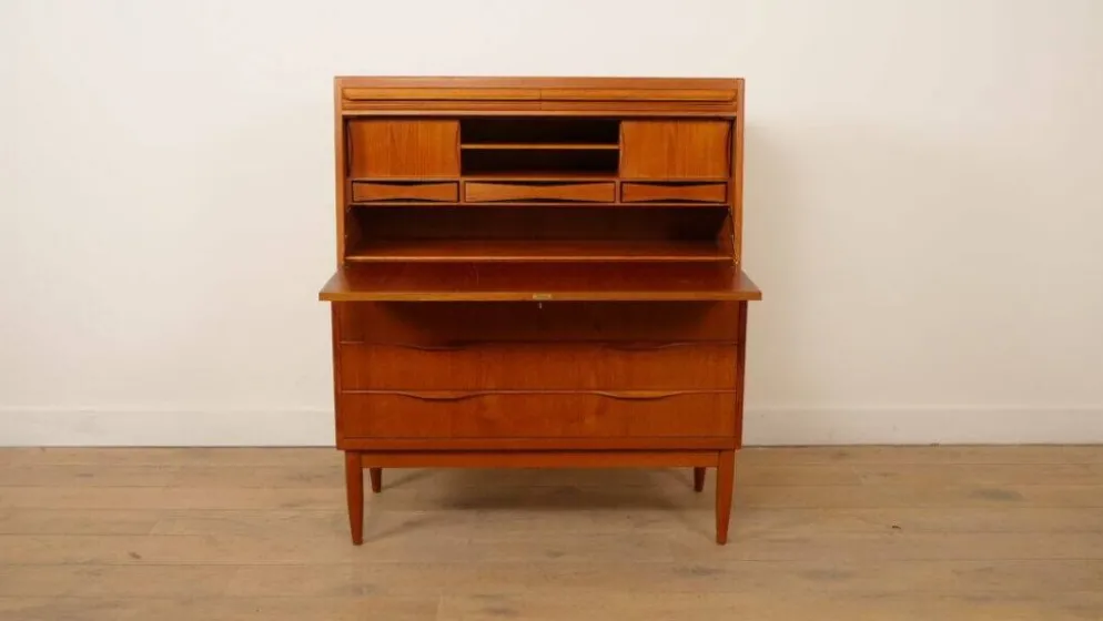 Bureau vintage en teck, Erling Torvits