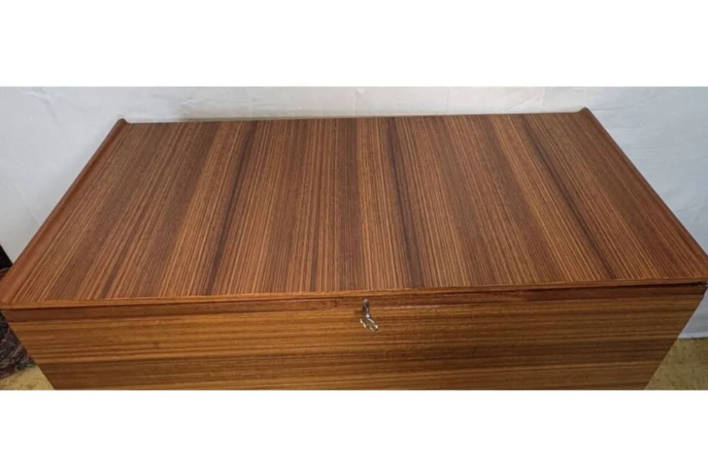 Bureau vintage en teck rétro du milieu du siècle par Meredew 1960 Grand écritoire
