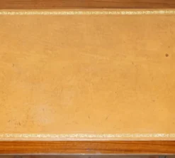 Bureau vintage Harrods Kennedy cuir style campagne militaire à caissons