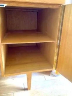 Bureau vintage scandinave 1960 chene dore