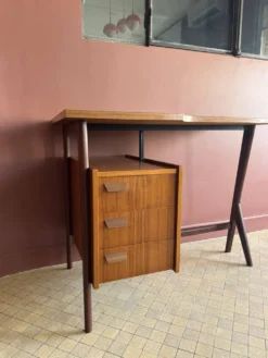Bureau vintage teck & acajou