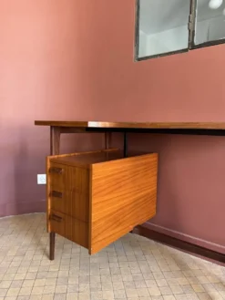 Bureau vintage teck & acajou