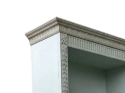 Cabine Armadio Ouverte Classique en Teinte Céleste/Gris Perle avec Îlot C