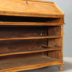 Cabinet ancien en bois de cerisier à abattant, 3 tiroirs, Italie, XXe siècle