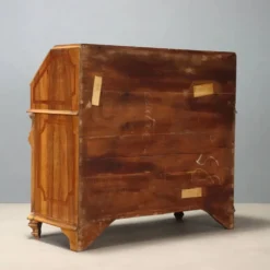 Cabinet ancien en bois de cerisier à abattant, 3 tiroirs, Italie, XXe siècle