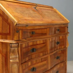 Cabinet ancien en bois de cerisier à abattant, 3 tiroirs, Italie, XXe siècle