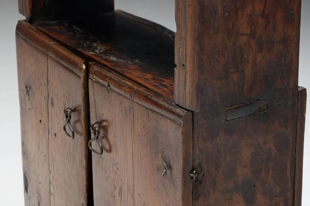 Cabinet Antique Art Populaire, France, 19ème Siècle