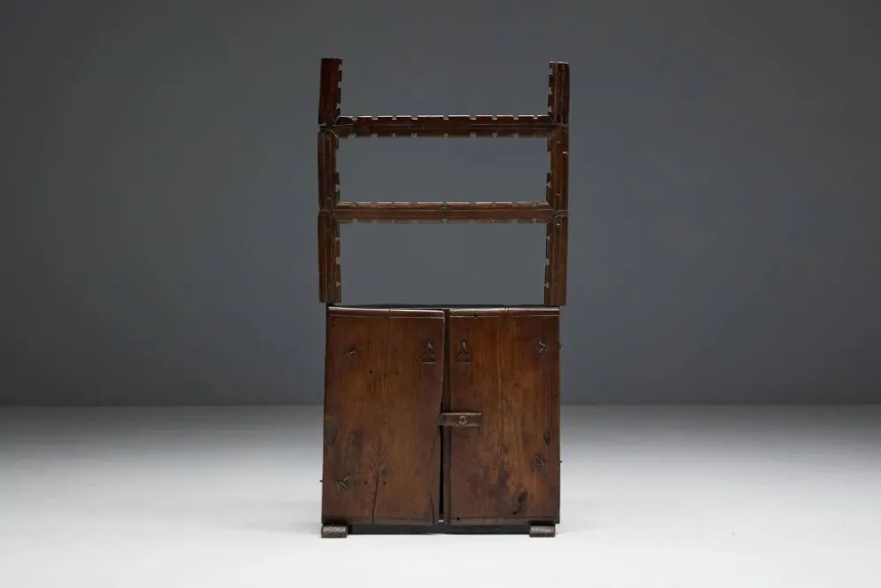 Cabinet Antique Art Populaire, France, 19ème Siècle