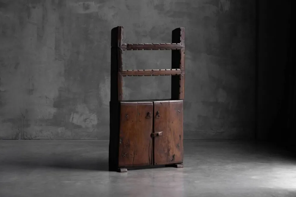 Cabinet Antique Art Populaire, France, 19ème Siècle
