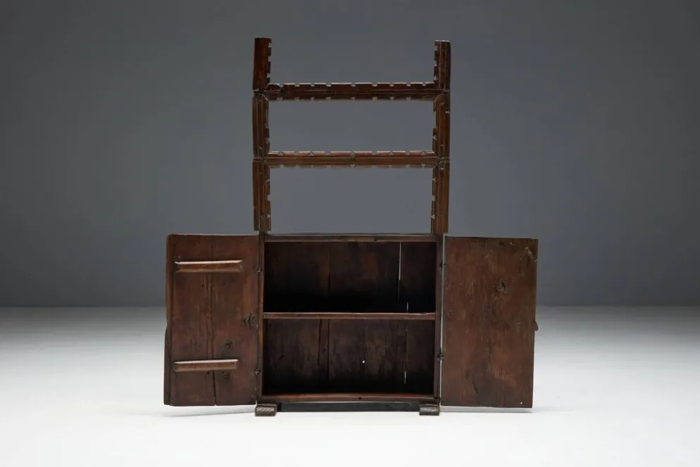 Cabinet Antique Art Populaire, France, 19ème Siècle