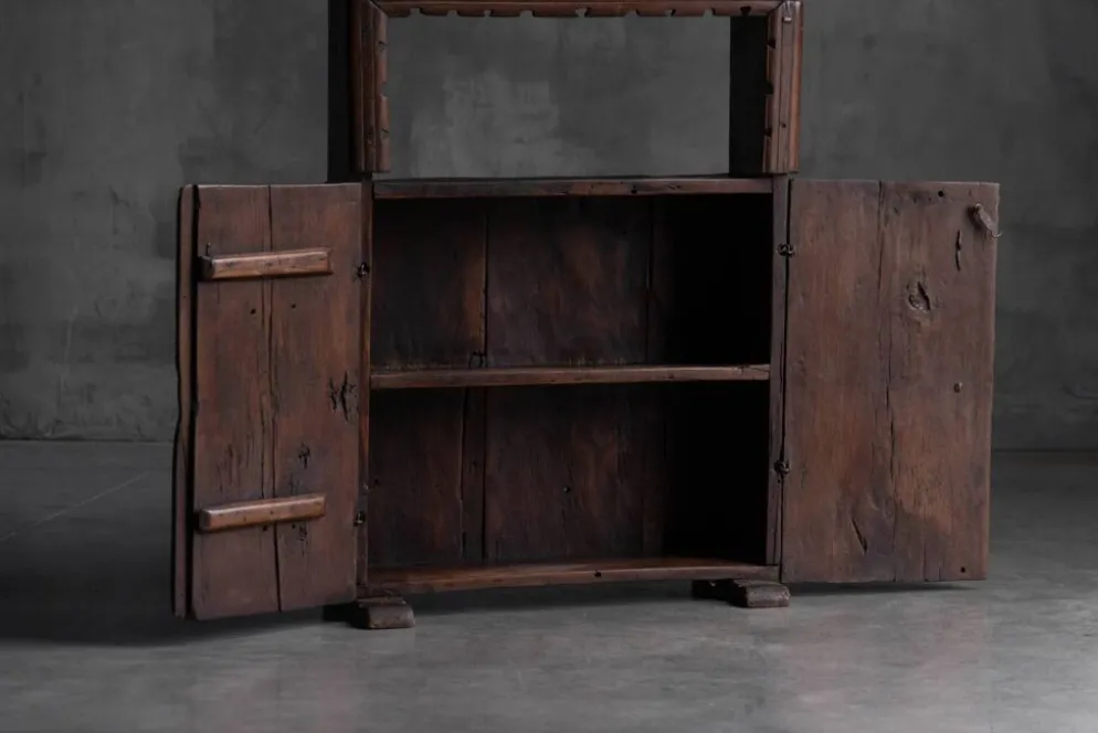 Cabinet Antique Art Populaire, France, 19ème Siècle
