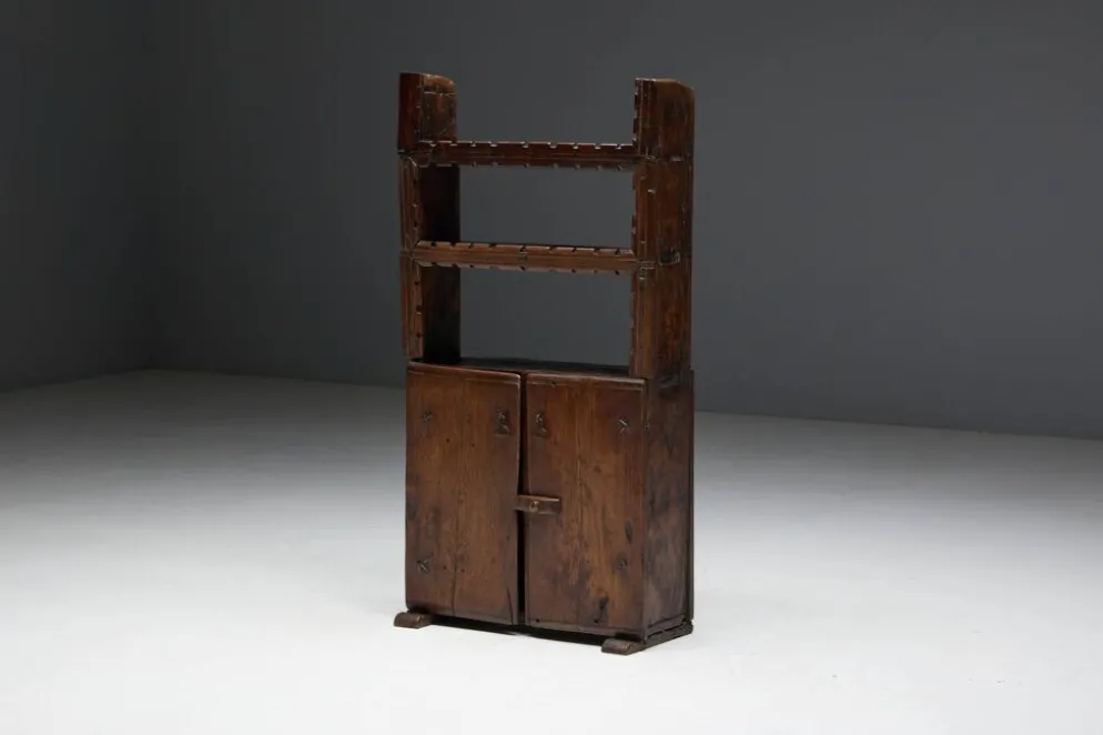 Cabinet Antique Art Populaire, France, 19ème Siècle