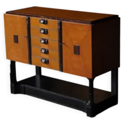 Cabinet Art Déco École d'Amsterdam, Pays-Bas années 1930