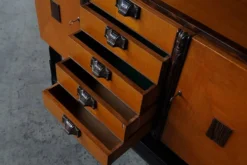 Cabinet Art Déco École d'Amsterdam, Pays-Bas années 1930