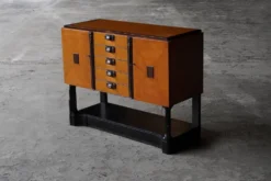 Cabinet Art Déco École d'Amsterdam, Pays-Bas années 1930