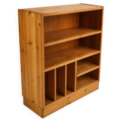 Cabinet audio en pin de style Maison Regain, années 1970