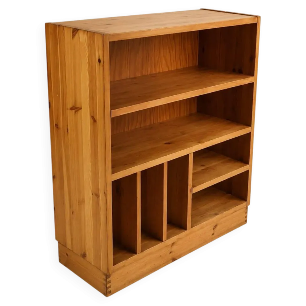 Cabinet audio en pin de style Maison Regain, années 1970
