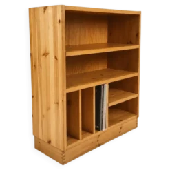 Cabinet audio en pin de style Maison Regain, années 1970
