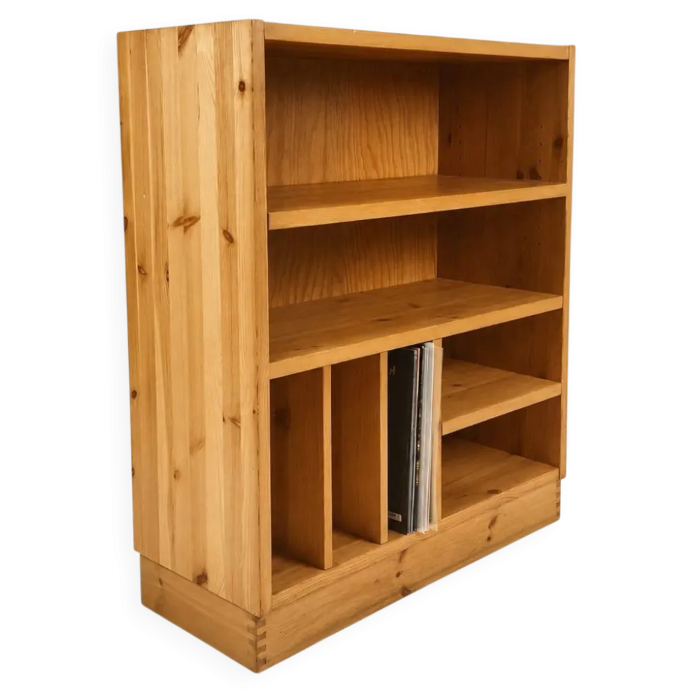 Cabinet audio en pin de style Maison Regain, années 1970