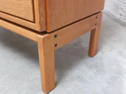 Cabinet bar décoratif 'N-Line' en chêne par P&J Neirinck, 1968