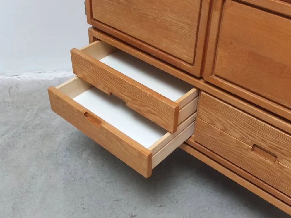 Cabinet bar décoratif 'N-Line' en chêne par P&J Neirinck, 1968