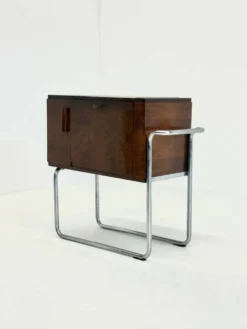 Cabinet bar en noyer italien par Cova Milano