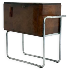 Cabinet bar en noyer italien par Cova Milano