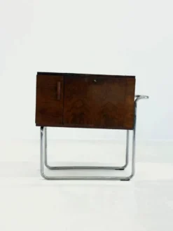 Cabinet bar en noyer italien par Cova Milano