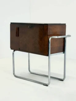 Cabinet bar en noyer italien par Cova Milano