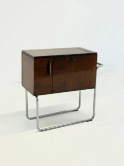 Cabinet bar en noyer italien par Cova Milano