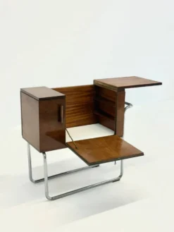 Cabinet bar en noyer italien par Cova Milano