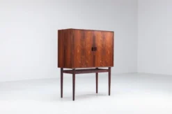 Cabinet bar Helge Vestergaard Jensen en palissandre Jason Mobler Danemark 1960