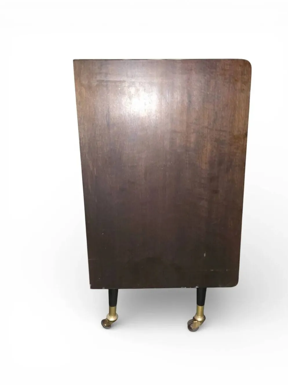 Cabinet bar vintage années 50-60 capitonné et éclairé