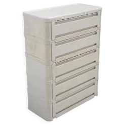Cabinet blanc modèle “4964” par Olaf Von Bohr pour Kartell, 1970