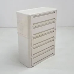 Cabinet blanc modèle “4964” par Olaf Von Bohr pour Kartell, 1970
