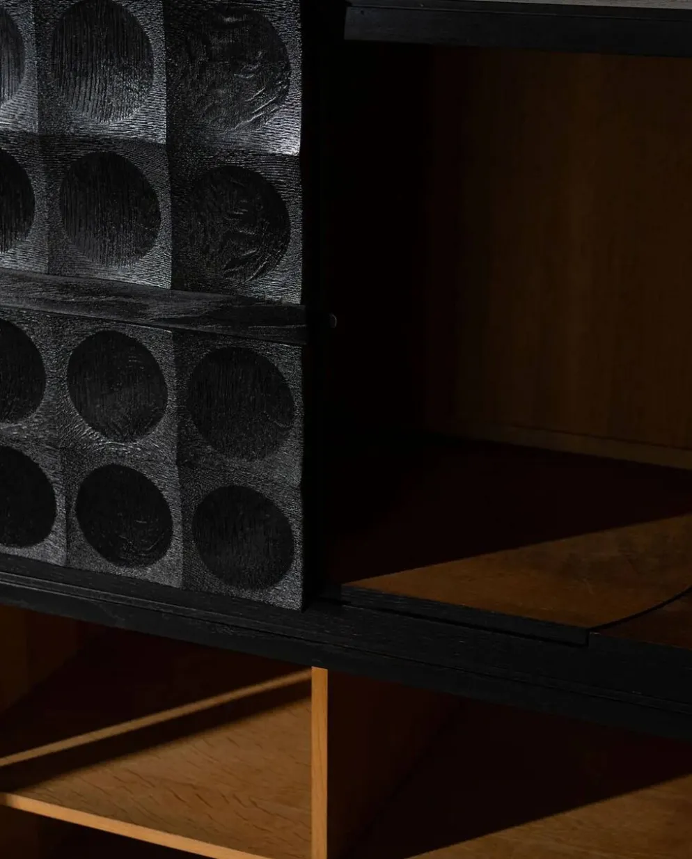 Cabinet brutaliste par J. Batenburg, Belgique années 1970