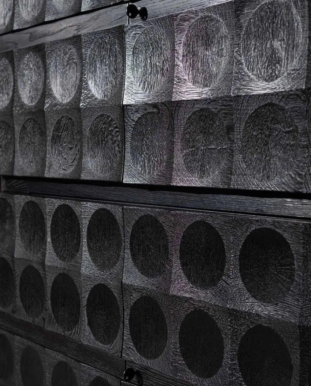 Cabinet brutaliste par J. Batenburg, Belgique années 1970