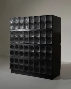 Cabinet brutaliste par J. Batenburg, Belgique années 1970